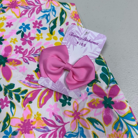 Tommy Bahama Pink and Yellow Sleeveless Sundress - Picture 2 of 8